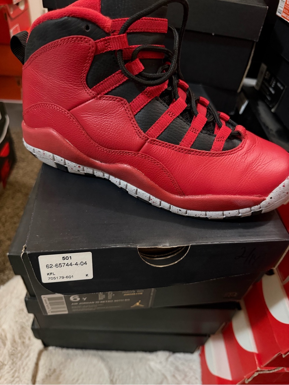 Jordan Men’s Red and Black Athletic Shoes